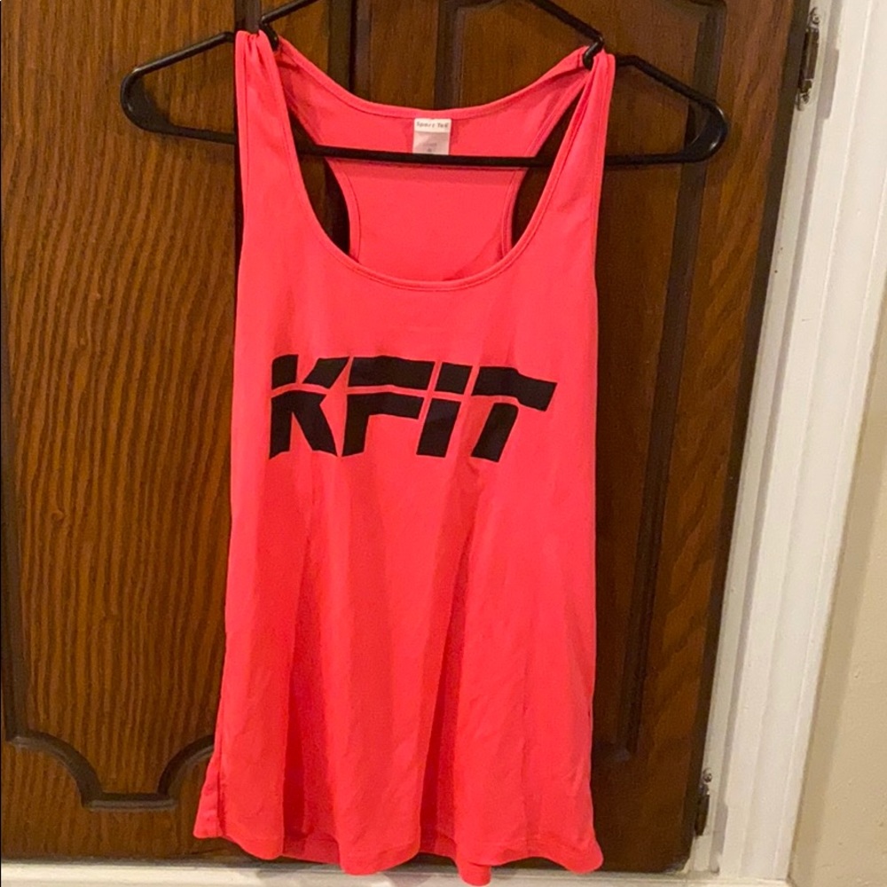 Sport tek tank that says KFIT